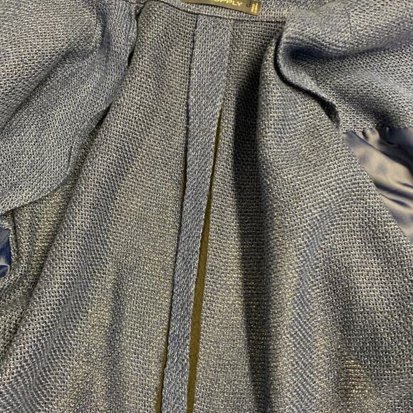 SUITSUPPLY Size 44 Blue Woven Silk Linen Notch Lapel Sport Coat - Picture 12 of 12